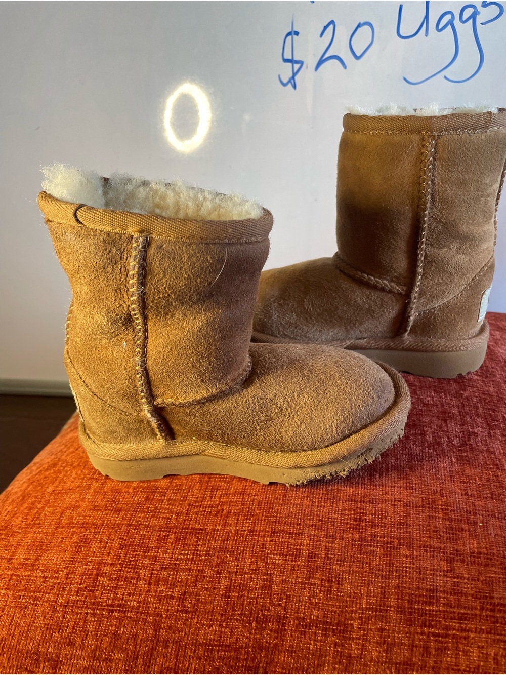 UGG Kids Classic Short Suede Boots - Chestnut